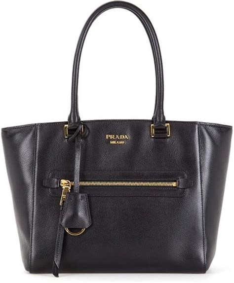 Amazon.com: Prada Twins Pocket Black Medium Glace Calf 